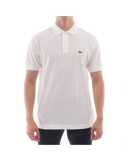 lacoste classic polo shirt white