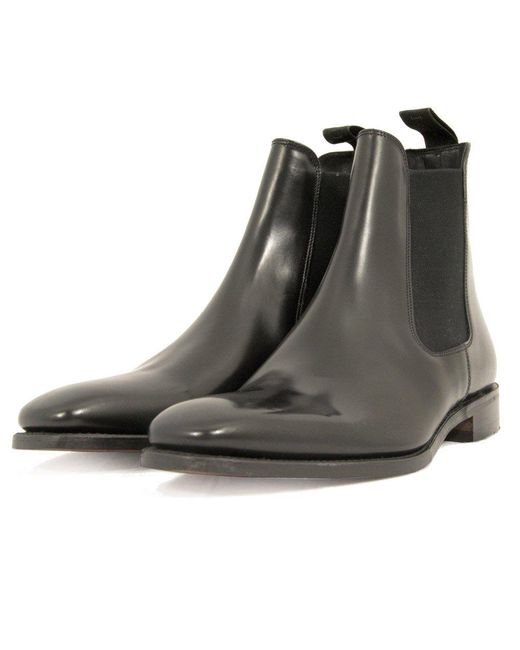 Loake Mitchum Black Leather Chelsea Boot for men