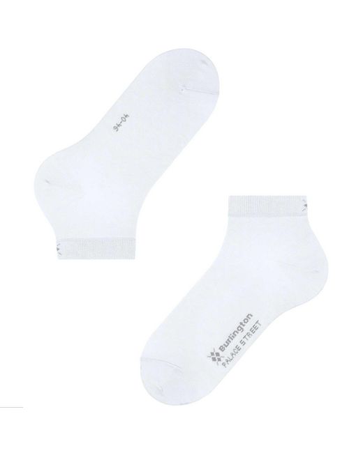Burlington White Palace Street Sneaker Socks for men