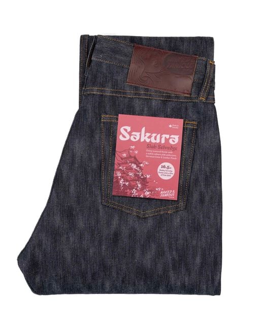 Naked & Famous Gray Naked &Amp; Famous Denim Weird Guy Sakura Slub for men