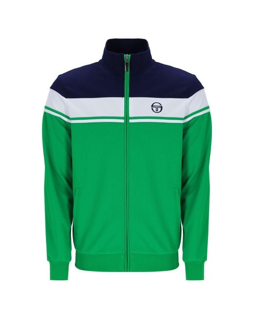 Sergio Tacchini Green Damarindo Track Top for men