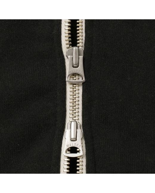 Wonder Looper Black Zip Hoodie Super Looper French Terry for men