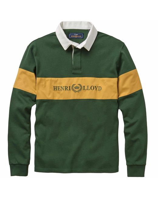 Henri Lloyd Green Voyager Rugby Shirt for men