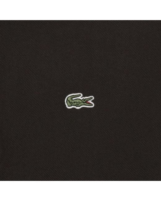 Lacoste Black Classic Pique Polo Shirt for men