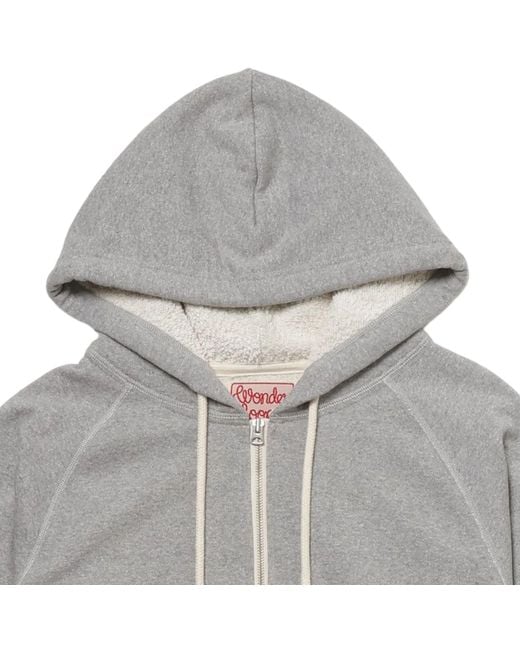 Wonder Looper Gray Zip Hoodie Super Looper French Terry for men