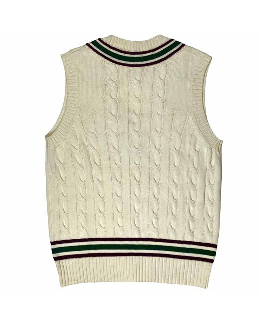 real hoxton Natural Cricket Vest for men