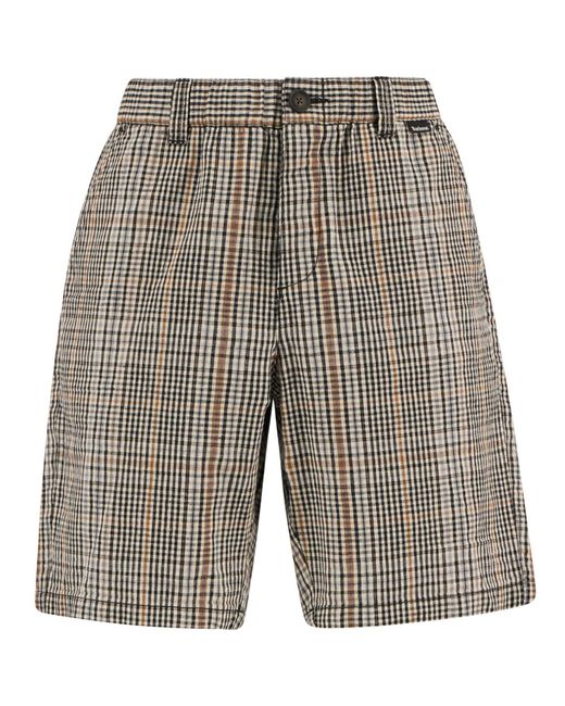 Barbour Gray Fife Checked Short for men