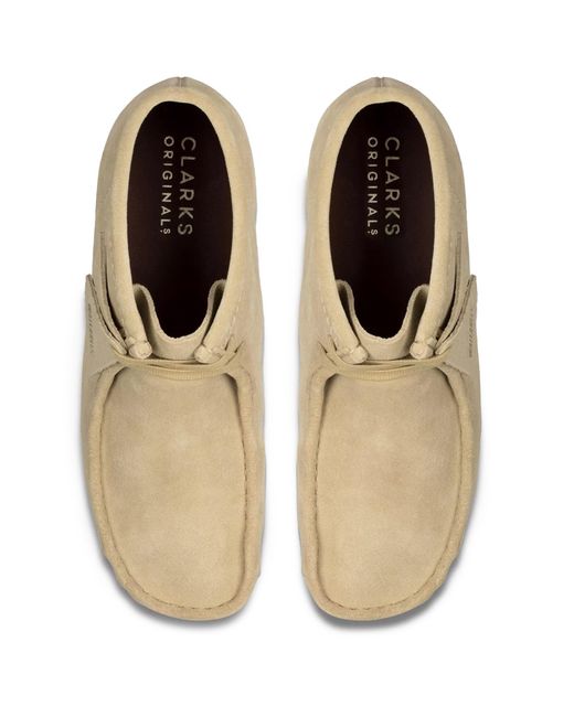 Clarks Natural Wallabee Boot Suede for men