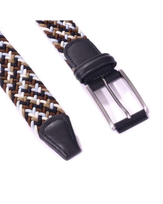 Andersons Blue Woven Belt for men