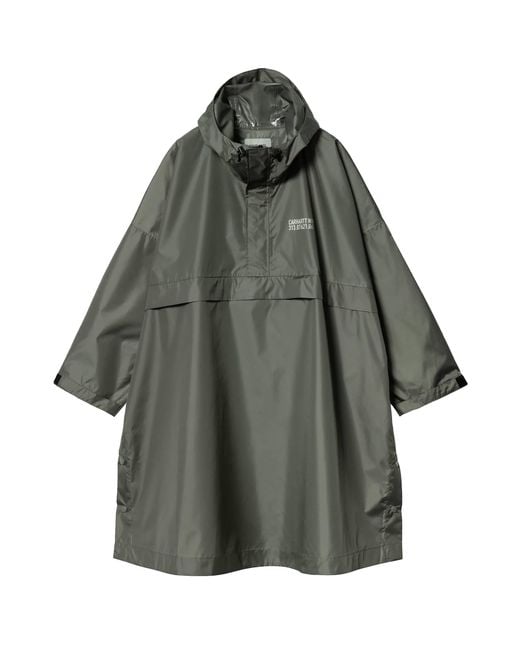Carhartt Gray Tour Packable Rain Poncho for men