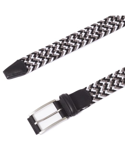 Andersons Black Woven Belt for men
