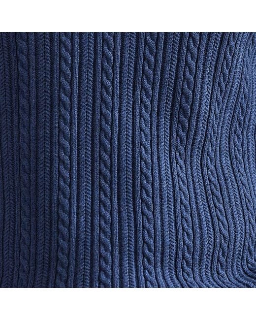 Polo Ralph Lauren Blue Knitted Polo for men