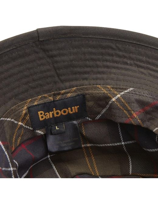 Barbour Gray Wax Sports Hat for men