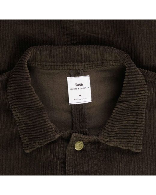 Lois Black French Jumbo Cord Jacket for men