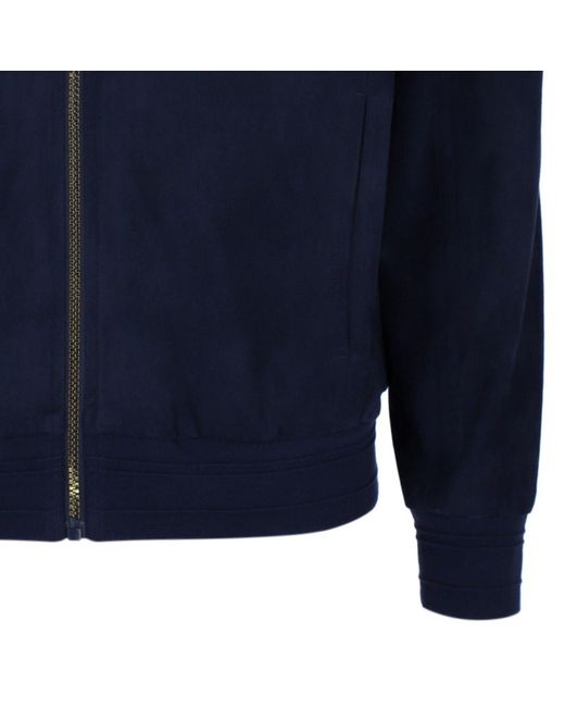 Fila Blue Francesco Suede Jacket for men