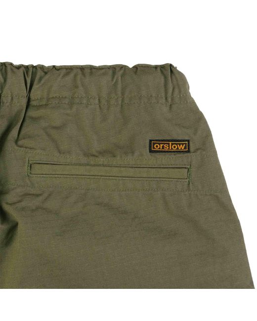 Orslow Green New Yorker Shorts Cotton Poplin for men