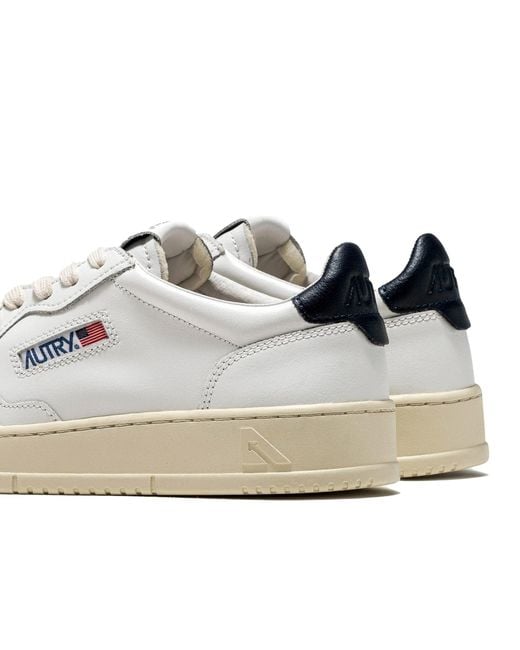 Autry White Action Low Leather for men