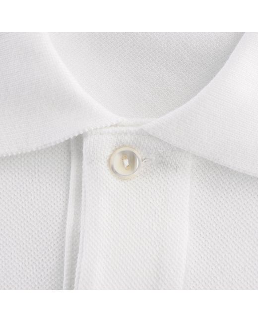 Lacoste White Classic Pique Polo Shirt for men