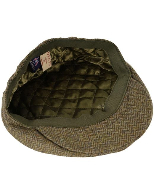 Dents Green Abraham Moon Flat Cap for men