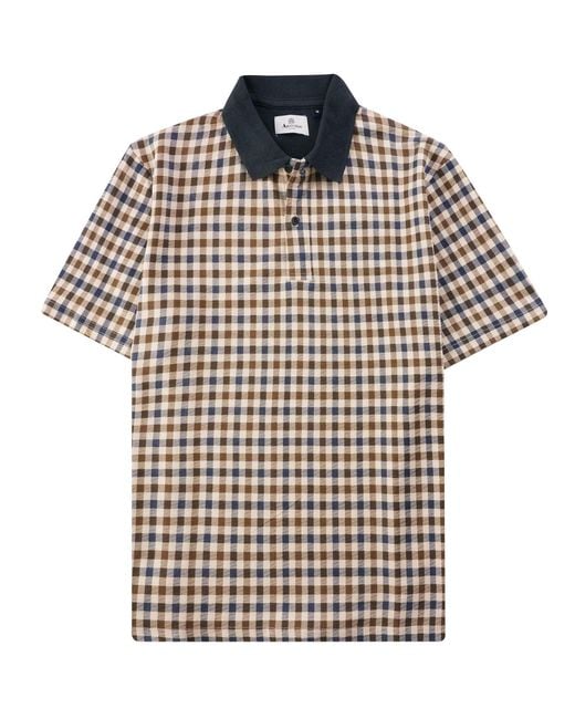 Aquascutum Black Iconic Polo for men