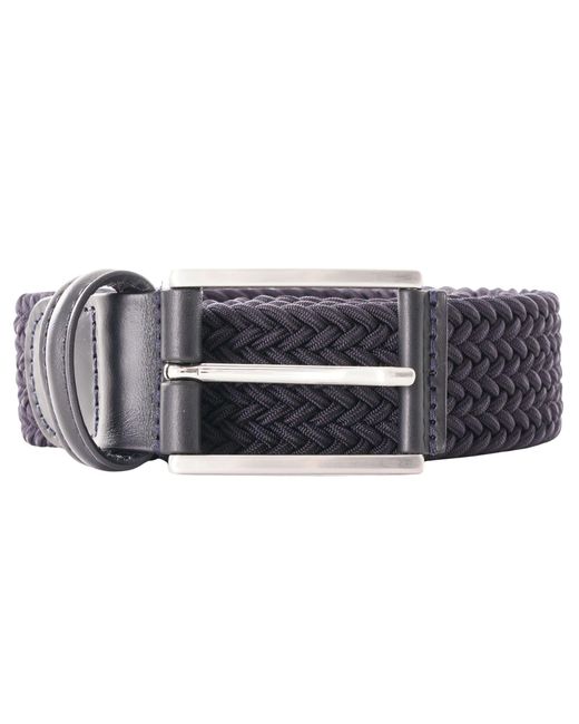 Andersons Blue Woven Belt for men