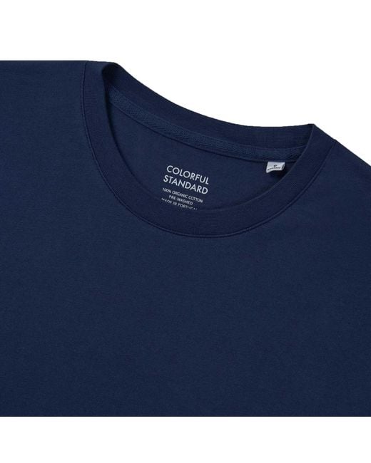 COLORFUL STANDARD Blue Classic Organic T-Shirt for men