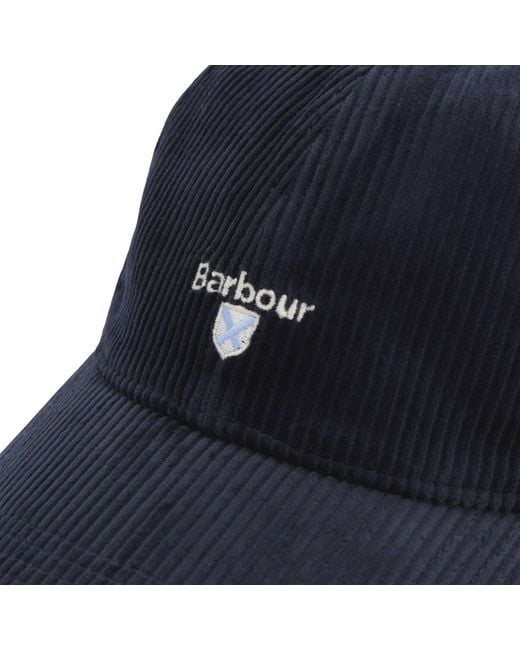 Barbour Blue Preston Cord Cap for men