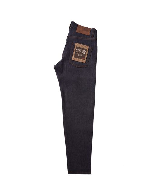 Naked & Famous Blue Easy Guy Dirty Fade Selvedge Jeans for men