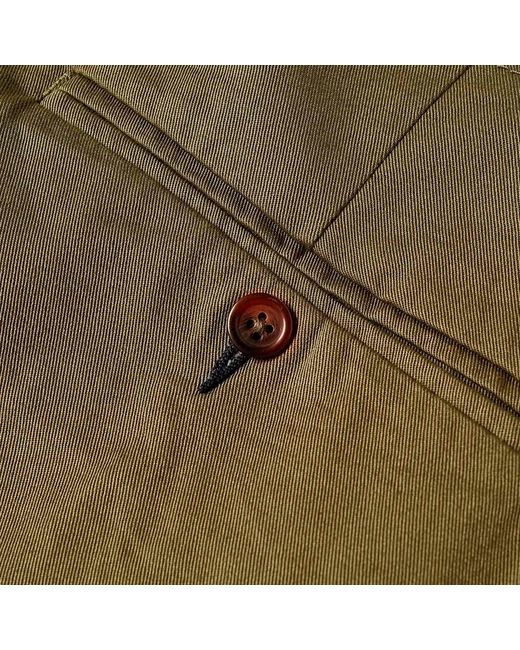Universal Works Green Military Chino for men