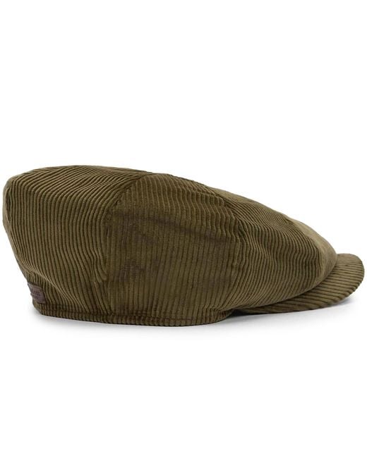 Barbour Green Westdale Baker Boy Cap for men