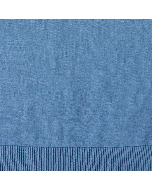 Pittari Blue Short Sleeve Polo Tipping for men