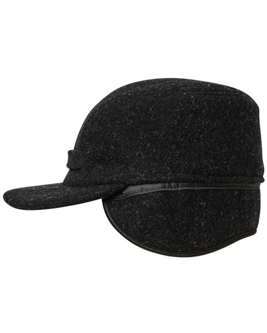Filson Black Mackinaw Wool Cap for men