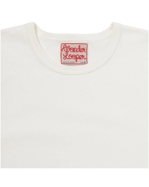 Wonder Looper White Double Heavyweight T-Shirt for men