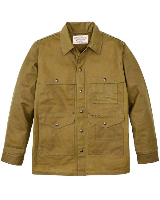 Filson Green Tin Cloth Cruiser Jacket for men
