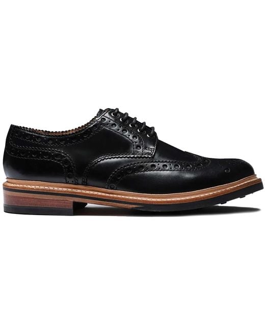 GRENSON Black Archie Shoes for men