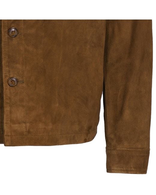 Schott Nyc Brown Suede Jacket for men