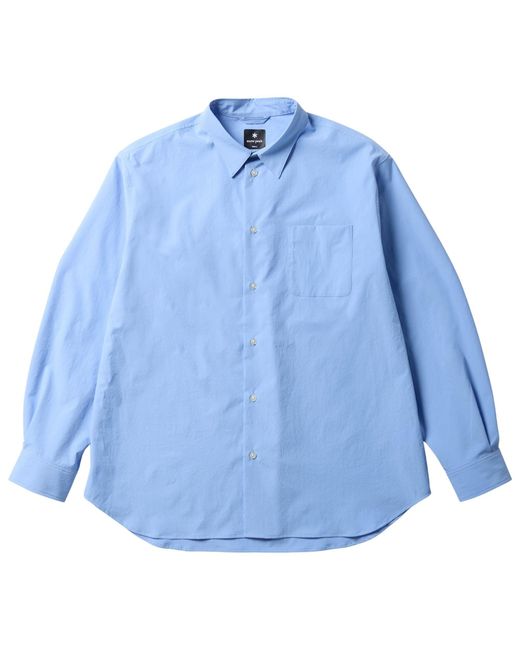 Snow Peak Blue Utility Shirt for men