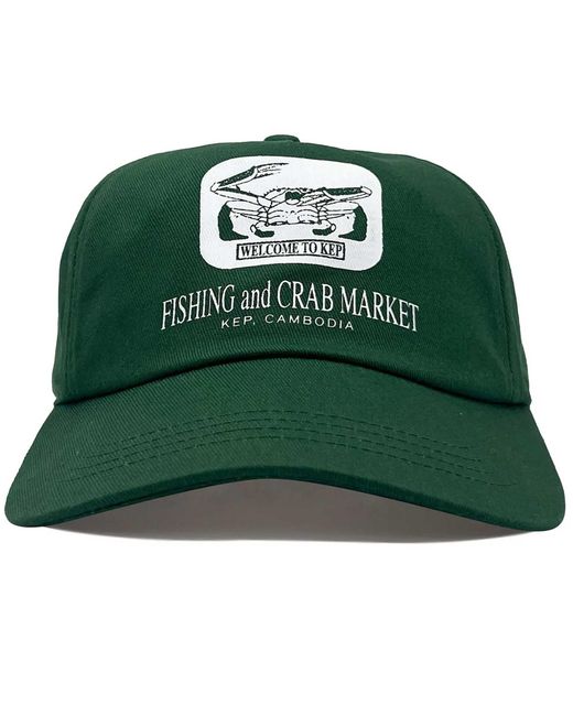 VISIT Caps Green Kep Cap for men
