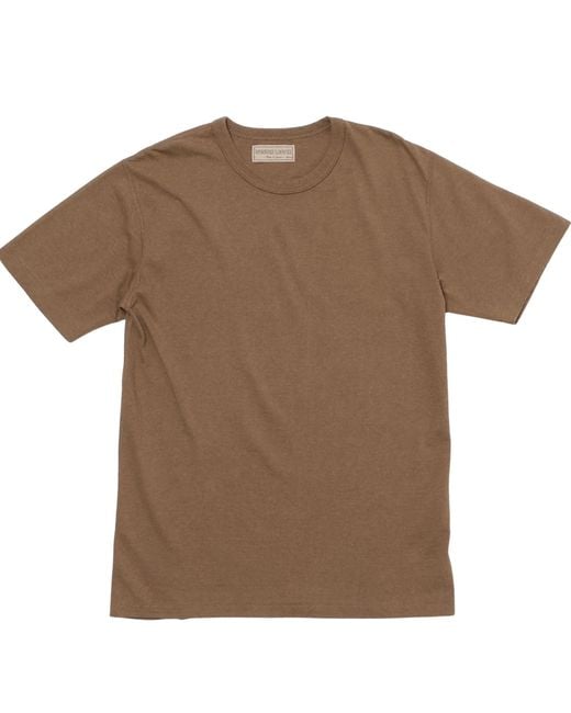 Wonder Looper Brown Foxfibre Tsuriami T-Shirt for men