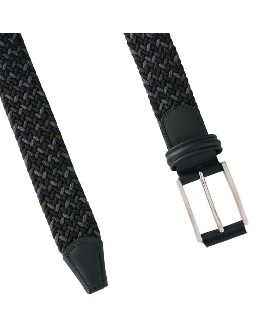 Andersons Black Woven Belt for men