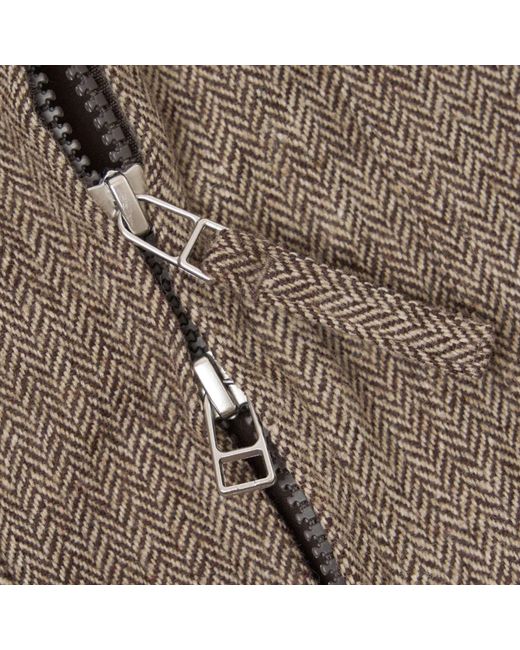 Universal Works Brown Wool Herringbone E130 Jacket for men
