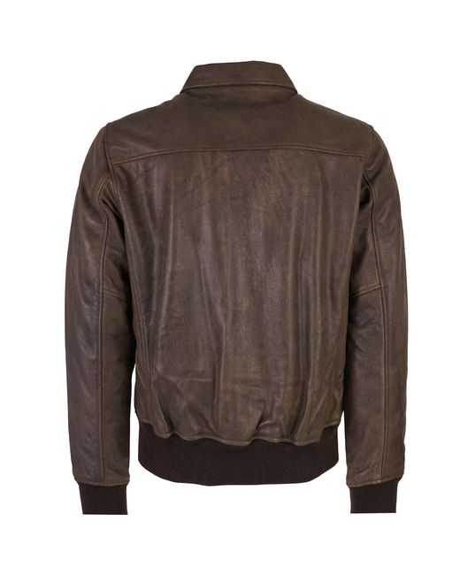 Schott Nyc Brown Leather Jacket for men