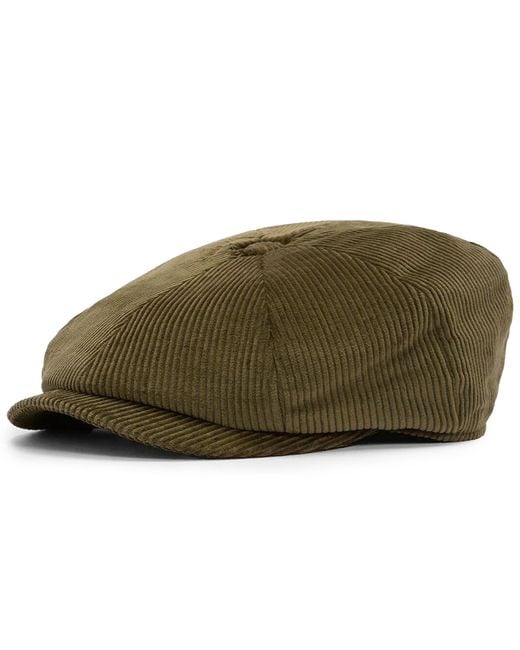 Barbour Green Westdale Baker Boy Cap for men