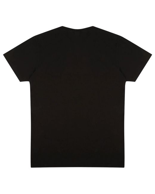 Velva Sheen Black Short Sleeve Crew Neck T-Shirt for men