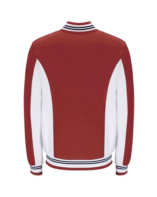 Fila Red Settanta Baseball Track Top for men