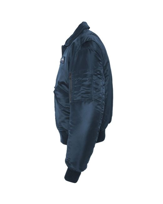Schott Nyc Blue Cwu 90's Fit Bomber Jacket for men