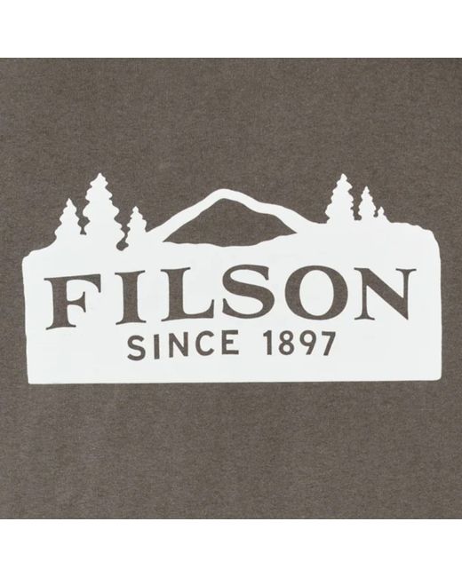 Filson Gray Scenic Graphic T-Shirt for men
