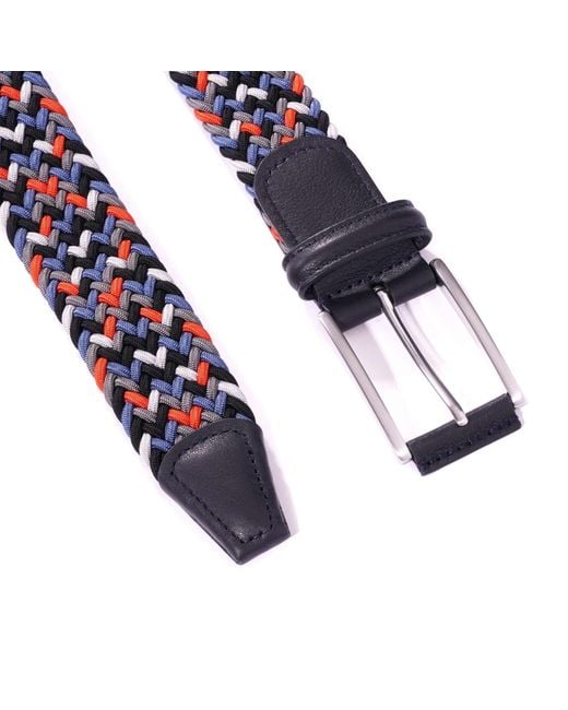 Andersons Blue Woven Belt for men