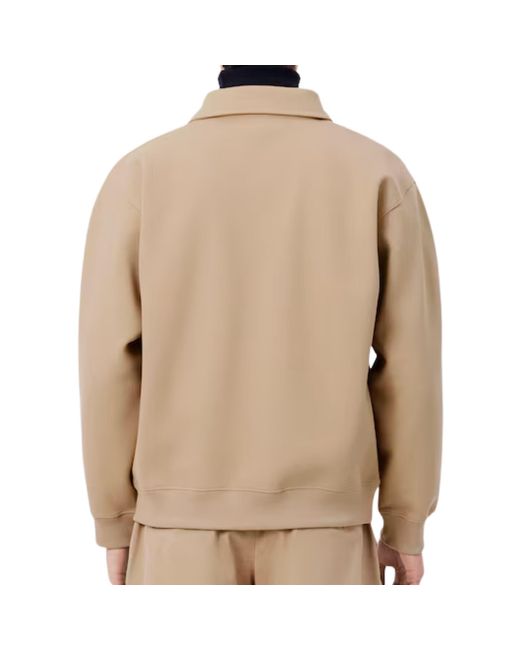 Lacoste Natural Polo Collar Piqué Sweatshirt for men