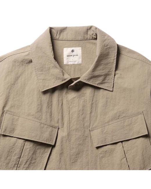 Snow Peak Natural Washer Jacket for men